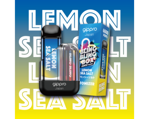 Картридж Gippro Лимон с морской солью 6000 затяжек.