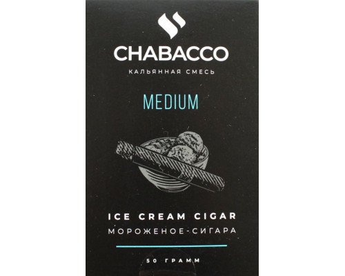 Смесь Chabacco M Ice Cream Cigar 50гр Смесь Chabacco M Ice Cream Cigar 50гр