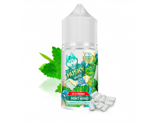 Жидкость для ЭС HUSKY WHITE 3xICE Salt (30 мл) - Mint Wind Жидкость для ЭС HUSKY WHITE 3xICE Salt (30 мл) - Mint Wind