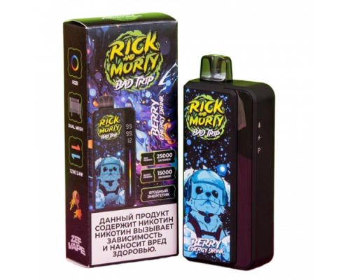 Одноразовая ЭС Rick and Morti Bad Trip - Berry Energy-Drink (25.000)