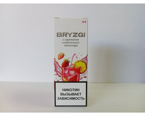 Жидкость Bryzgi Salt LIGHT Клубничный лимонад, 30 мл Жидкость Bryzgi Salt LIGHT Клубничный лимонад, 30 мл