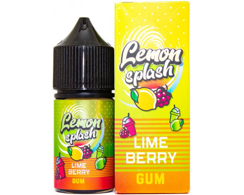 Жидкость LEMON SPLASH Salt 30мл Lime berry gum 2,0%STRONG