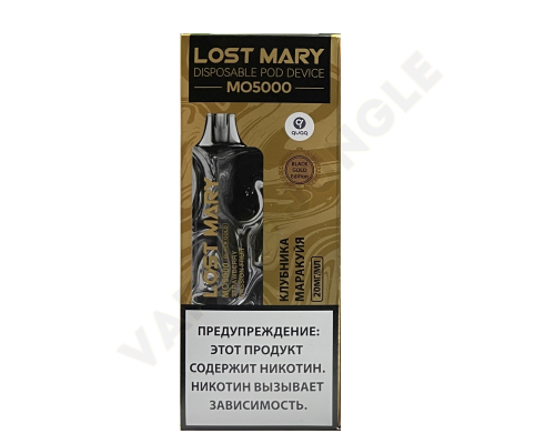 Одноразовая ЭС Lost Mary Black Gold Edition Strawberry Passion Fruit (5000)