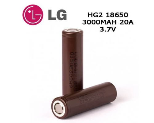 Аккумулятор LG HG2 18650 3000 мАч 20А