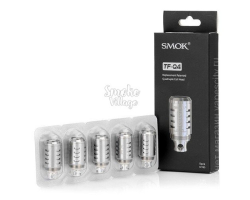 Сменный испаритель SMOK TFV4 TF-S6 Sextuple Coils (6 спирал) (30W-100W) (в упак 5шт.) 0.4 Ом 1шт.