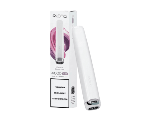 Одноразовая ЭС PLONQ PLUS PRO -  Сакура виноград (4000)