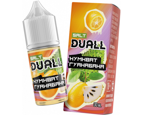 Жидкость DUALL Salt HARD Кумкват гуанабана, 30 мл Жидкость DUALL Salt HARD Кумкват гуанабана, 30 мл