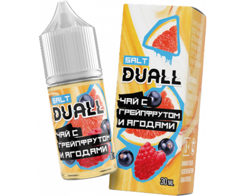 Жидкость DUALL Salt HARD Чай с грейпфрутом и ягоды, 30 мл