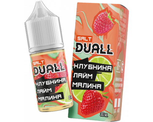 Жидкость DUALL Salt LIGHT Клубника лайм малина, 30 мл