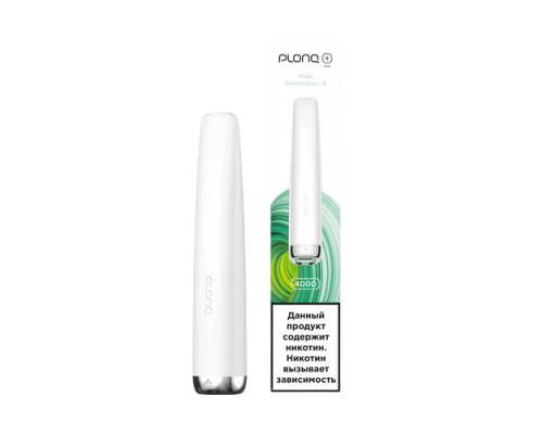 Одноразовая ЭС PLONQ PLUS PRO -  Лайм лемонграсс (4000)