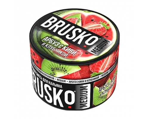 Смесь BRUSKO, 50 г, Арбуз с киви и клубникой, Medium