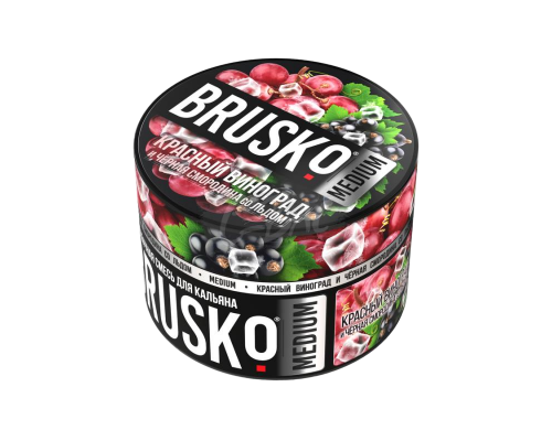 Смесь BRUSKO, 50 г, Красный виноград, смородина со льдом, Medium