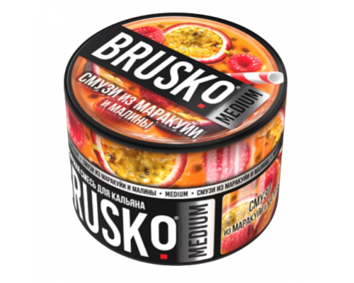 Смесь BRUSKO, 50 г, Смузи из маракуйи и малины, Medium