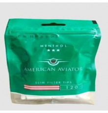 Фильтры AMERICAN AVIATOR Slim 6/15мм  Menthol (120)