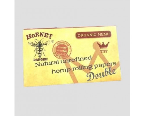 Бумага сигаретная HORNET Double Brown Organic