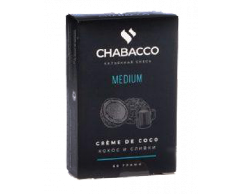 Смесь Chabacco M Creme De Coco (Кокос и Сливки) 50гр Смесь Chabacco M Creme De Coco (Кокос и Сливки) 50гр