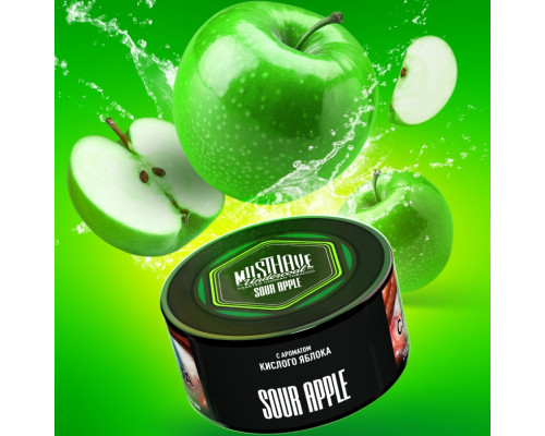 Табак Must Have Sour Apple 125 гр. Табак Must Have Sour Apple 125 гр.