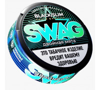 Жевательный табак Swag black slim - Дабл минт