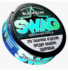 Жевательный табак Swag black slim - Дабл минт