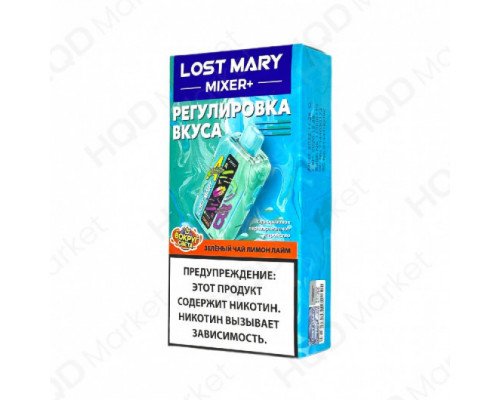 Одноразовая ЭС Lost Mary Mixer+ - Зеленый чай лимон лайм (25.000) Одноразовая ЭС Lost Mary Mixer+ - Зеленый чай лимон лайм (25.000)