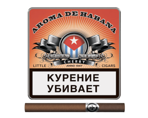 Сигариллы Aroma De Habana - Cherry (портсигар 10 шт.)