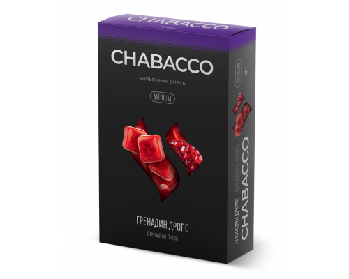 Смесь Chabacco M Grenadine drops 50гр Смесь Chabacco M Grenadine drops 50гр