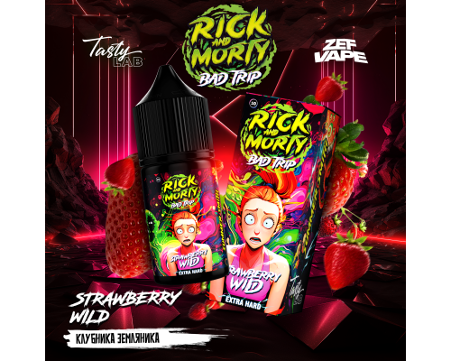 Жидкость Rick & Morty Bad Trip Клубника земляника, 30 мл.