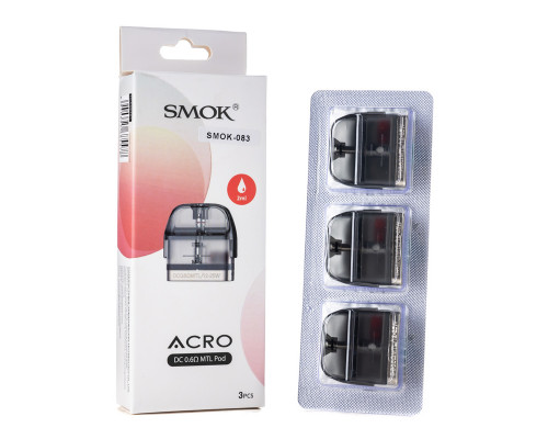 Картридж SMOK ACRO DC 0.6Ω MTL Pod (в уп. 3 шт.) 1 шт.