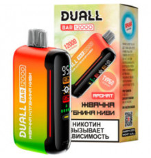 Одноразовая ЭС Duall Bar 12000 - Жвачка, клубника и киви