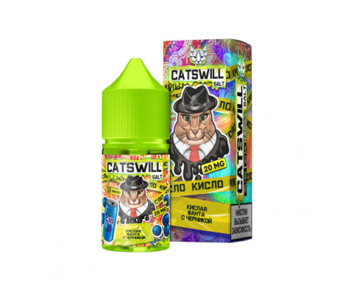 Жидкость CatsWill - Кислая фанта с черникой 2% 30 мл. Жидкость CatsWill - Кислая фанта с черникой 2% 30 мл.