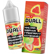 Жидкость DUALL Salt HARD Кислая жвачка, грейпфрут, клубника, 30 мл