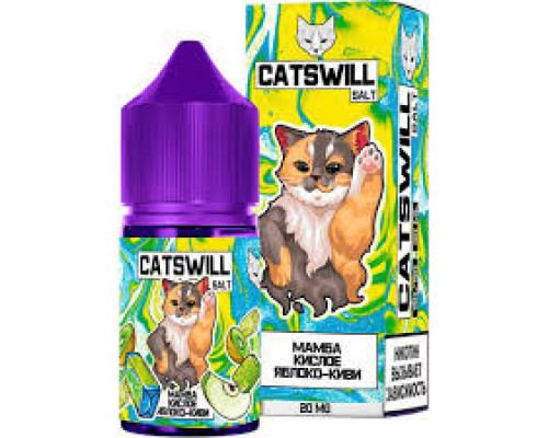 Жидкость CatsWill - Мамба кислое яблоко киви. 2% 30 мл. Жидкость CatsWill - Мамба кислое яблоко киви. 2% 30 мл.