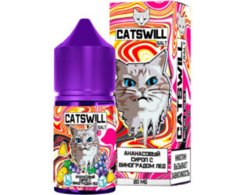 Жидкость CatsWill - Ананасовый сироп с виноградом лед. 2% 30 мл. Жидкость CatsWill - Ананасовый сироп с виноградом лед. 2% 30 мл.