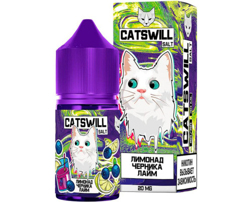 Жидкость CatsWill - Лимонад черника лайм. 2% 30 мл. Жидкость CatsWill - Лимонад черника лайм. 2% 30 мл.