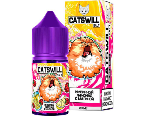Жидкость CatsWill - Имбирный лимонад с малиной. 2% 30 мл. Жидкость CatsWill - Имбирный лимонад с малиной. 2% 30 мл.