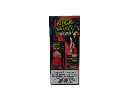 Одноразовая ЭС Rick and Morti Bad Trip - Raspberry Cola (25.000)