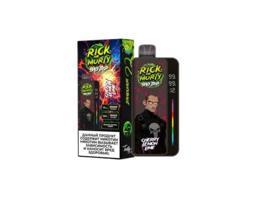 Одноразовая ЭС Rick and Morti Bad Trip - Cherry lemon lime (25.000)