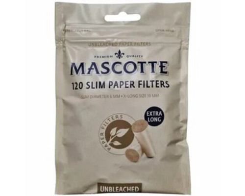 Фильтры MASCOTTE (Маскотт) Slim Filters Unbleached X-Long 6мм